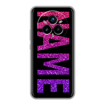 Силиконовый чехол на Realme 14 Pro Plus с принтом NAME
