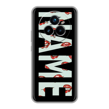 Силиконовый чехол на Realme 14 Pro Plus с принтом NAME