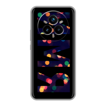 Силиконовый чехол на Realme 14 Pro Plus с принтом ИМЯ