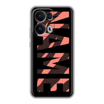 Силиконовый чехол на OPPO Reno13 Pro с принтом NAME