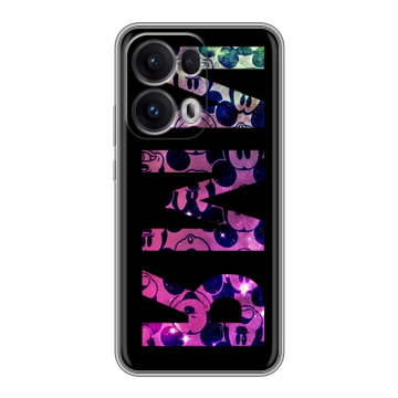 Силиконовый чехол на OPPO Reno13 Pro с принтом ИМЯ
