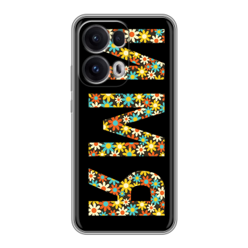 Силиконовый чехол на OPPO Reno13 Pro с принтом ИМЯ