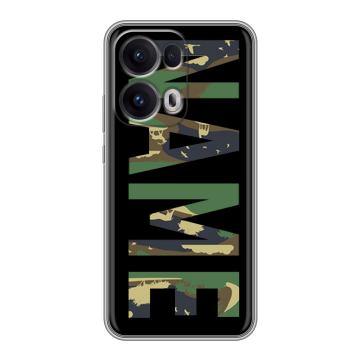 Силиконовый чехол на OPPO Reno13 Pro с принтом NAME