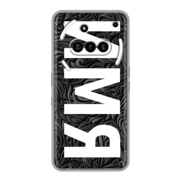 Силиконовый чехол на Nothing Phone (3a) с принтом ИМЯ