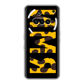 Силиконовый чехол на Nothing Phone (3a) с принтом ИМЯ