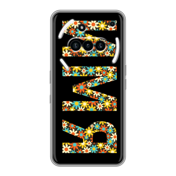 Силиконовый чехол на Nothing Phone (3a) с принтом ИМЯ