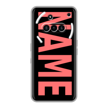 Силиконовый чехол на Nothing Phone (3a) с принтом NAME