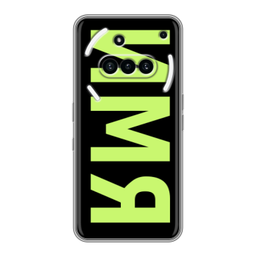Силиконовый чехол на Nothing Phone (3a) с принтом ИМЯ