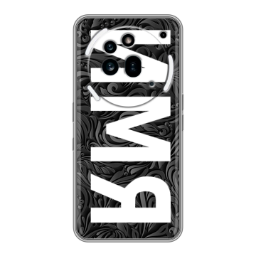 Силиконовый чехол на Nothing Phone (3a) Pro с принтом ИМЯ