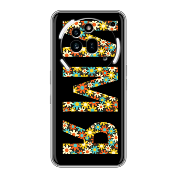 Силиконовый чехол на Nothing Phone (3a) Pro с принтом ИМЯ