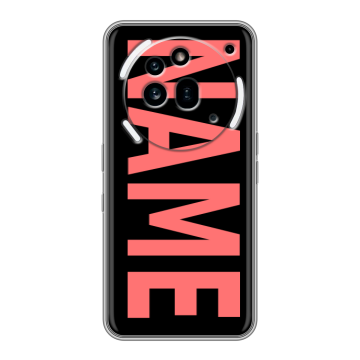 Силиконовый чехол на Nothing Phone (3a) Pro с принтом NAME