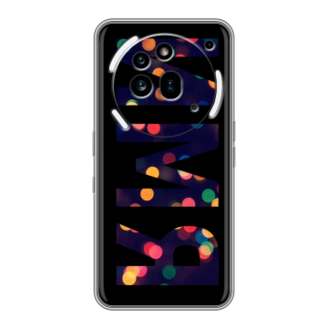 Силиконовый чехол на Nothing Phone (3a) Pro с принтом ИМЯ