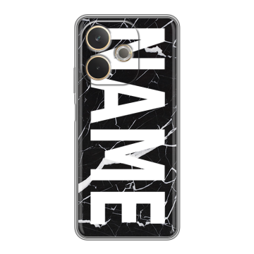 Силиконовый чехол на OPPO A5 Pro с принтом NAME