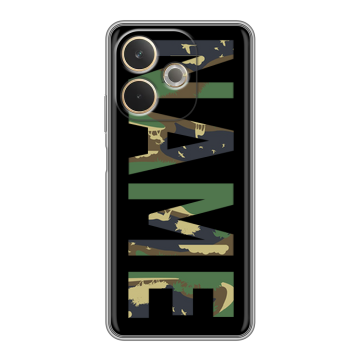 Силиконовый чехол на OPPO A5 Pro с принтом NAME