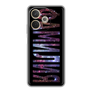 Силиконовый чехол на OPPO A5 Pro с принтом ФАМИЛИЯ