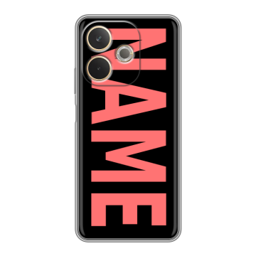 Силиконовый чехол на OPPO A5 Pro с принтом NAME