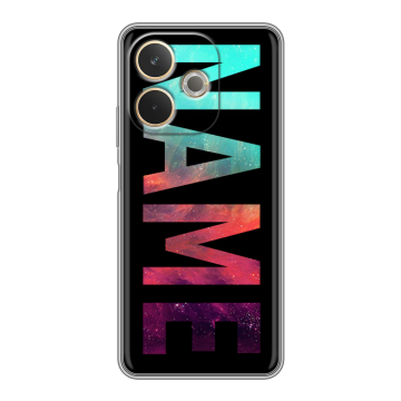 Силиконовый чехол на OPPO A5 Pro с принтом NAME