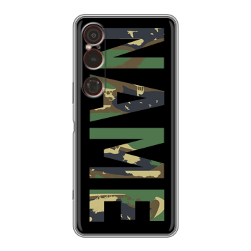 Силиконовый чехол на Sony Xperia 1 VI с принтом NAME