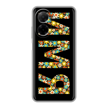 Силиконовый чехол на Xiaomi Redmi A5 с принтом ИМЯ
