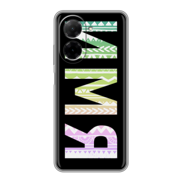 Силиконовый чехол на Xiaomi Redmi A5 с принтом ИМЯ