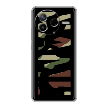 Силиконовый чехол на Poco F7 Pro с принтом NAME