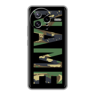 Силиконовый чехол на Poco F7 Ultra с принтом NAME