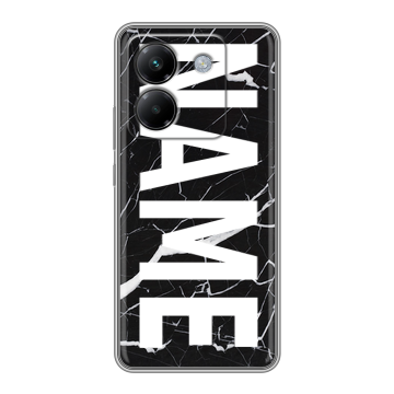 Силиконовый чехол на Poco M7 Pro 5G с принтом NAME