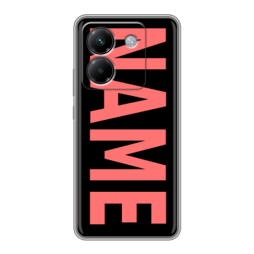 Силиконовый чехол на Poco M7 Pro 5G с принтом NAME