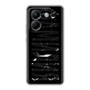 Силиконовый чехол на Poco M7 Pro 5G с принтом ФАМИЛИЯ