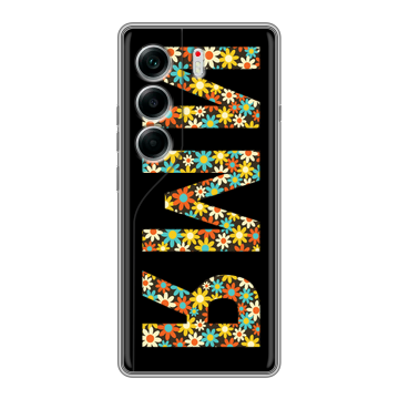 Силиконовый чехол на Tecno Camon 40 с принтом ИМЯ