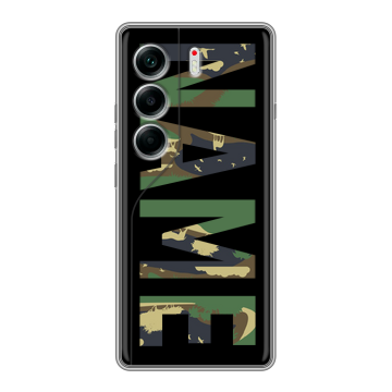 Силиконовый чехол на Tecno Camon 40 с принтом NAME