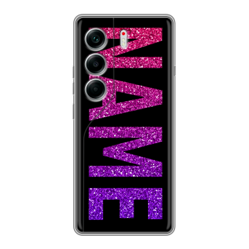 Силиконовый чехол на Tecno Camon 40 с принтом NAME