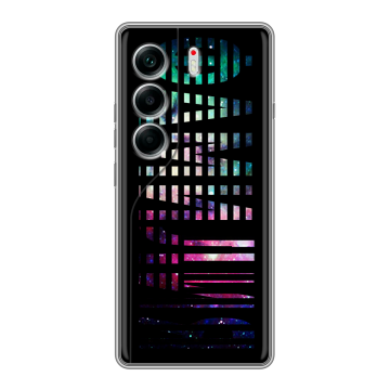 Силиконовый чехол на Tecno Camon 40 с принтом ФАМИЛИЯ