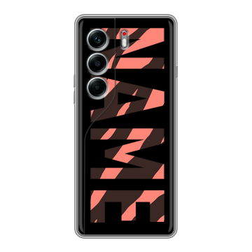Силиконовый чехол на Tecno Camon 40 Pro 4G с принтом NAME