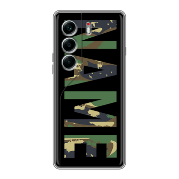 Силиконовый чехол на Tecno Camon 40 Pro 4G с принтом NAME