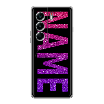 Силиконовый чехол на Tecno Camon 40 Pro 4G с принтом NAME