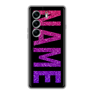 Силиконовый чехол на Tecno Camon 40 Pro 5G с принтом NAME