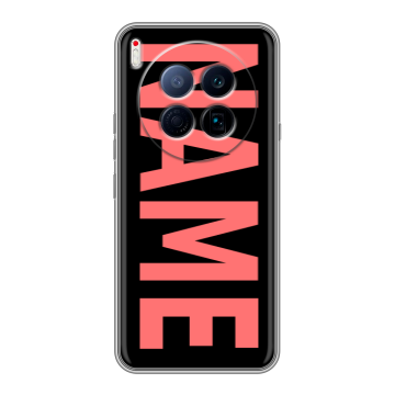 Силиконовый чехол на Tecno Camon 40 Premier 5G с принтом NAME