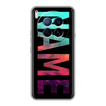 Силиконовый чехол на Tecno Camon 40 Premier 5G с принтом NAME