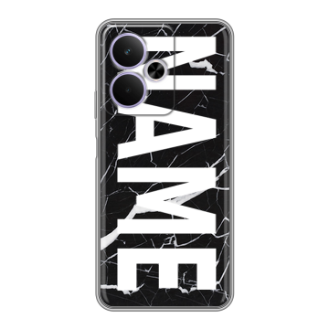 Силиконовый чехол на Realme 14T 5G с принтом NAME
