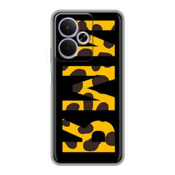 Силиконовый чехол на Realme 14T 5G с принтом ИМЯ