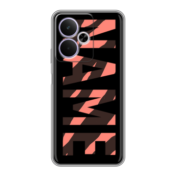 Силиконовый чехол на Realme 14T 5G с принтом NAME