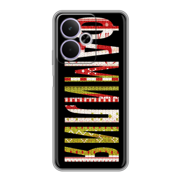 Силиконовый чехол на Realme 14T 5G с принтом ФАМИЛИЯ