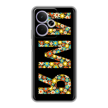 Силиконовый чехол на Realme 14T 5G с принтом ИМЯ