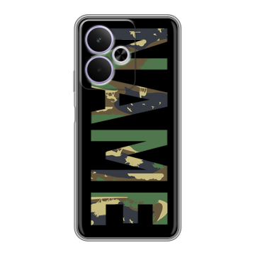 Силиконовый чехол на Realme 14T 5G с принтом NAME