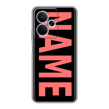 Силиконовый чехол на Realme 14T 5G с принтом NAME