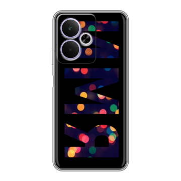 Силиконовый чехол на Realme 14T 5G с принтом ИМЯ