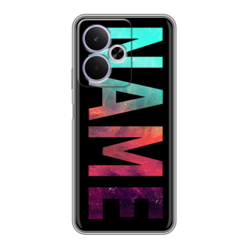 Силиконовый чехол на Realme 14T 5G с принтом NAME