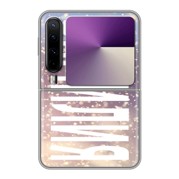 Пластиковый чехол на HUAWEI Pura X с принтом ФАМИЛИЯ