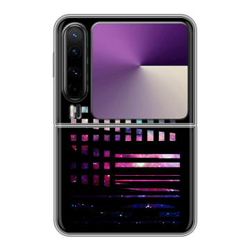 Пластиковый чехол на HUAWEI Pura X с принтом ФАМИЛИЯ